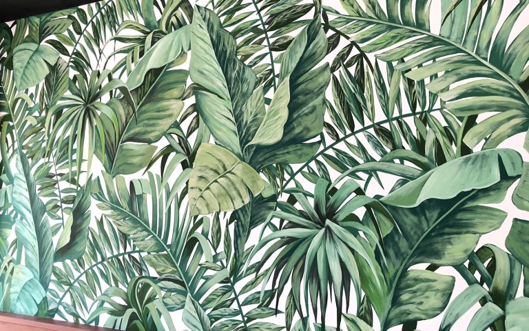 카페 플랜테리어 벽화