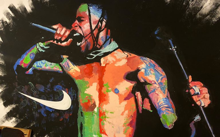 트래비스스캇 퍼포먼스 페인팅